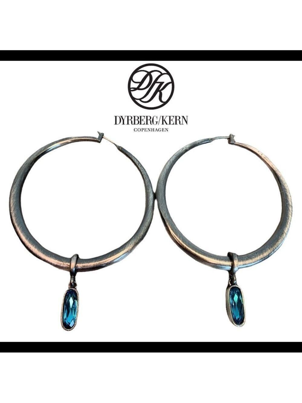 Dyrberg Kern Tiana Hoop Earrings blue